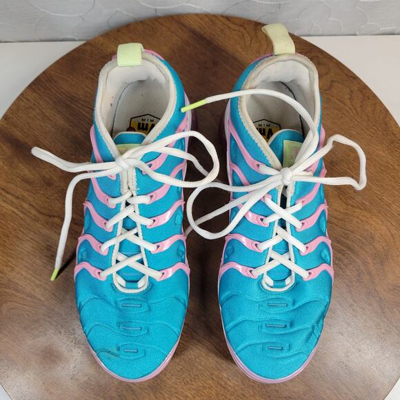 Nike Air VaporMax Plus Easter Women's Sneakers 7.5 Blue Pink Athletic CW7014-100 - Picture 4 of 14